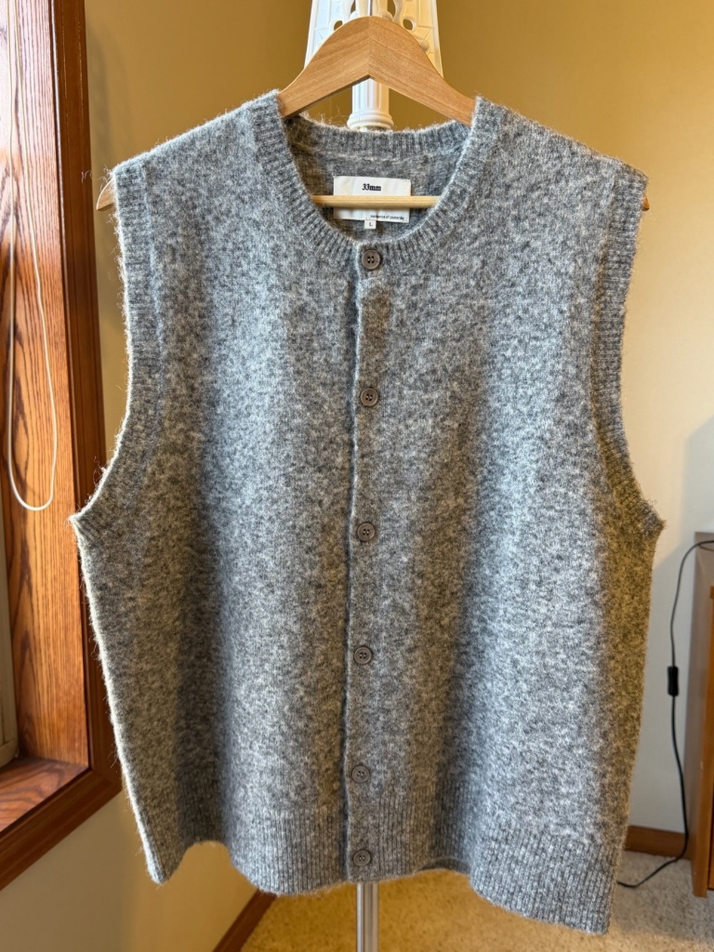 33mm Timeo Wool Vest Mens Size Large